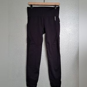 Gymshark Seamless Black Leggings With Side Cutouts